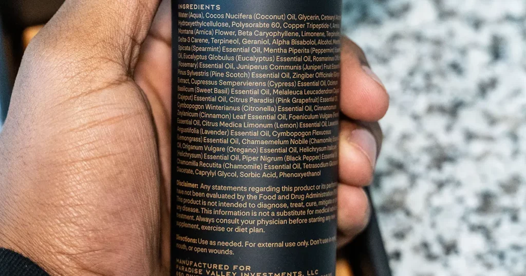 27.17 Recovery Cream Full Ingredient List